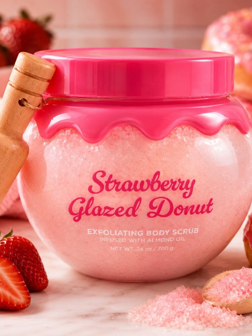 Body Prescriptions Strawberry Glazed Donut Exfoliating Body Scrub